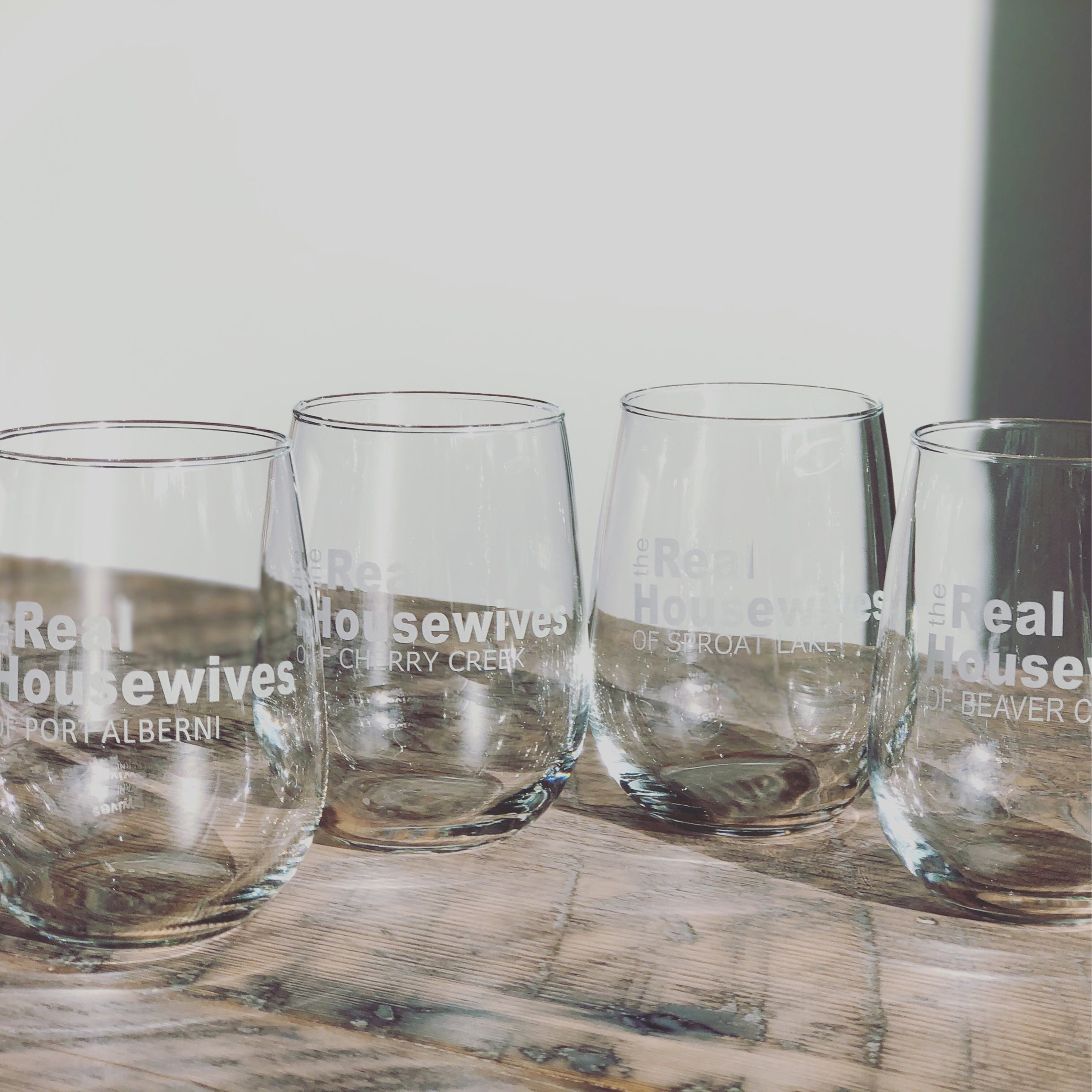 Real housewives hot sale wine glasses